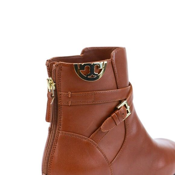 NIB Tory Burch SIDNEY Bootie Boots in Penny Brown 9 $399+ - Picture 6 of 7